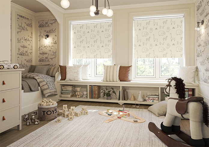 Zootime Sketch, Nutmeg - Roller Blind - Image 7